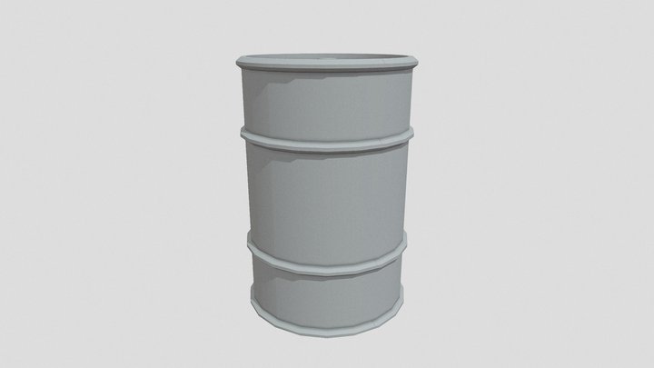 Metal Barrel 3D Model