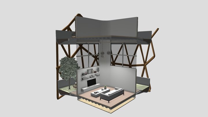 AR Section Model 3D Model