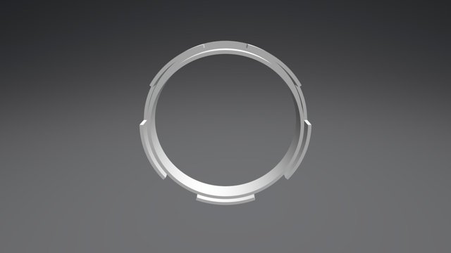 Bezel ring from 2.5 to 3 inch 3D Model