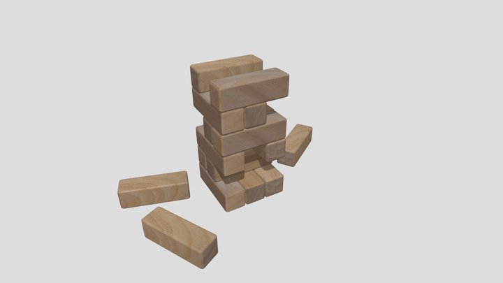 Jenga from Unit Block 3D Model