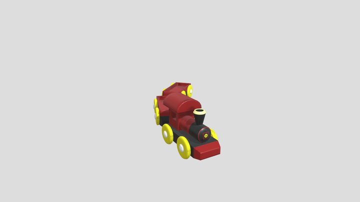 Toy Train 3D Model