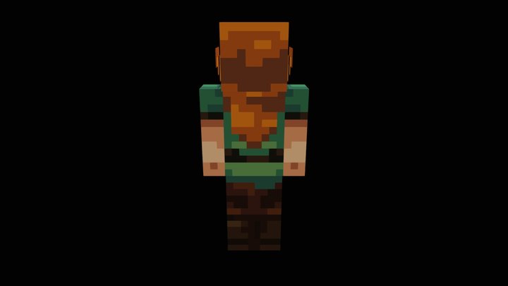 Alex Minecraft 3D Model