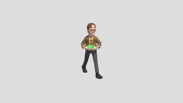 Dwight caricature rig 3D Model