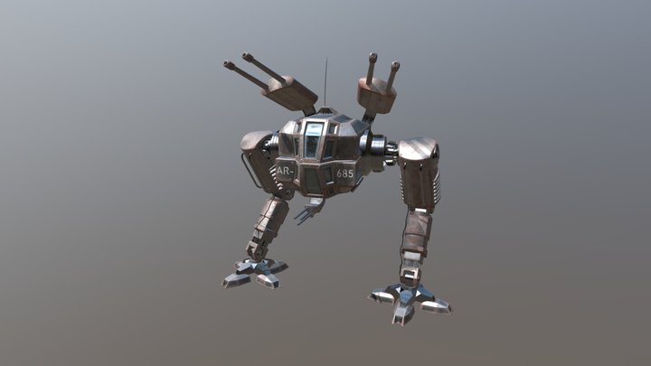 AR-685 War Robot 3D Model