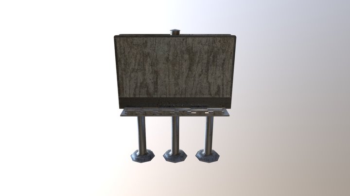 Standing Bill Board 3D Model