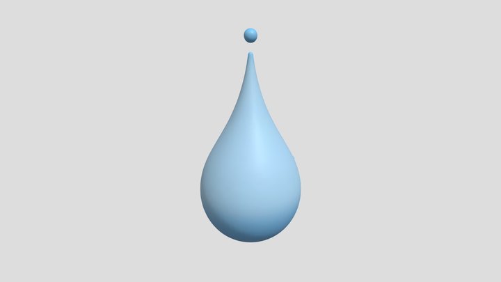 water droplet UGA 3D Model