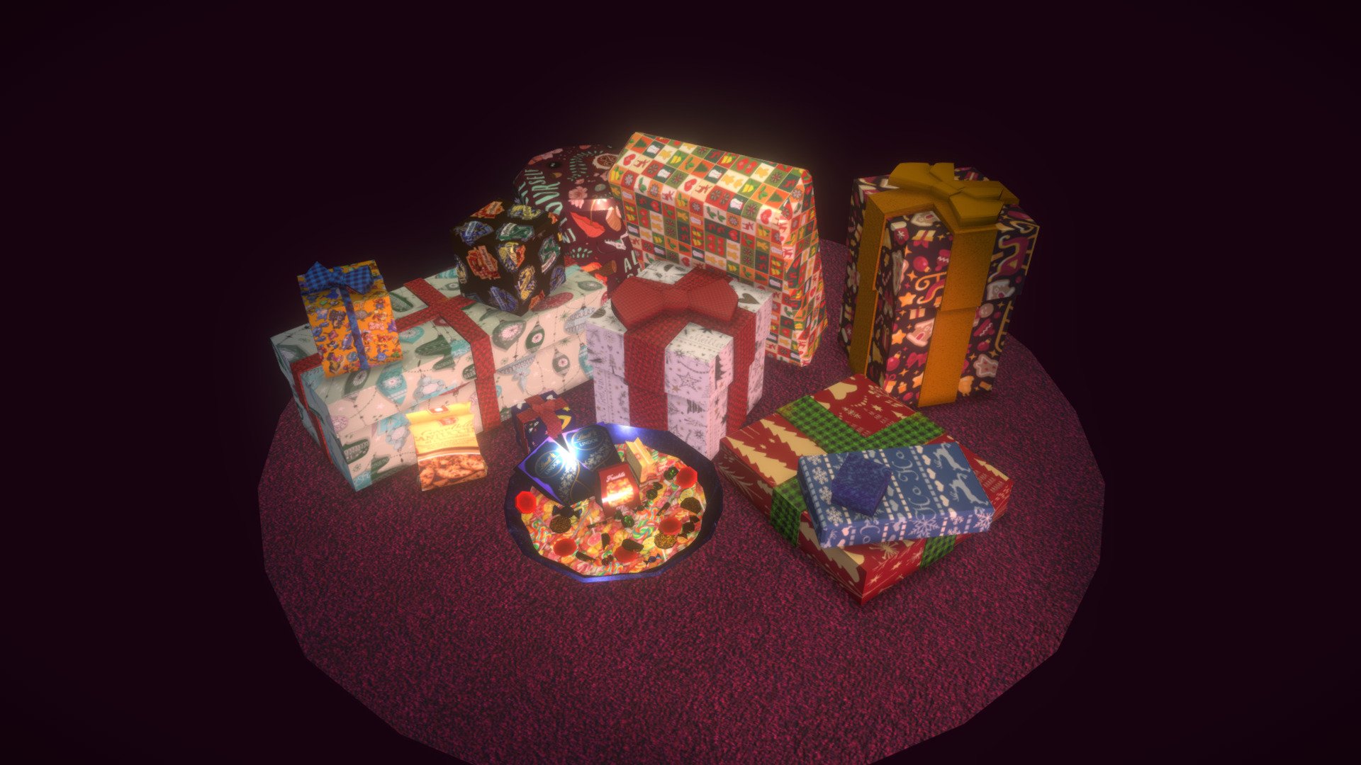 Christmas Presents (Low Poly)