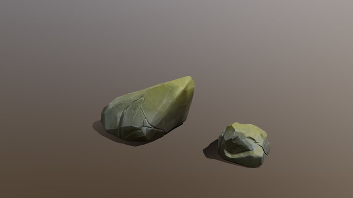 Stylized Rocks 3D Model