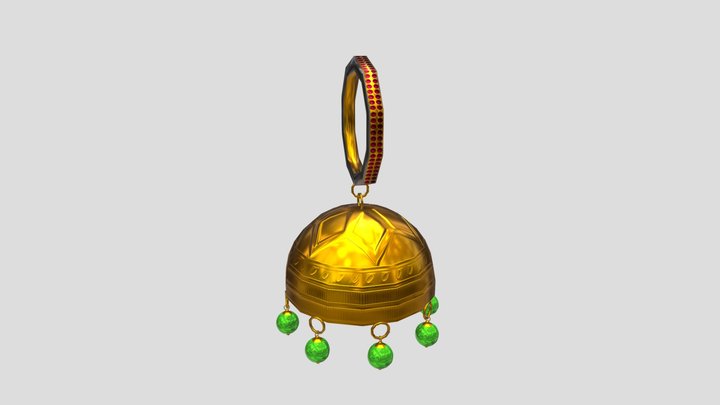 Anarkali earring 3D Model