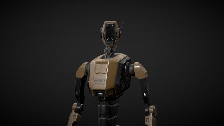 Robot Scout R-21 3D Model