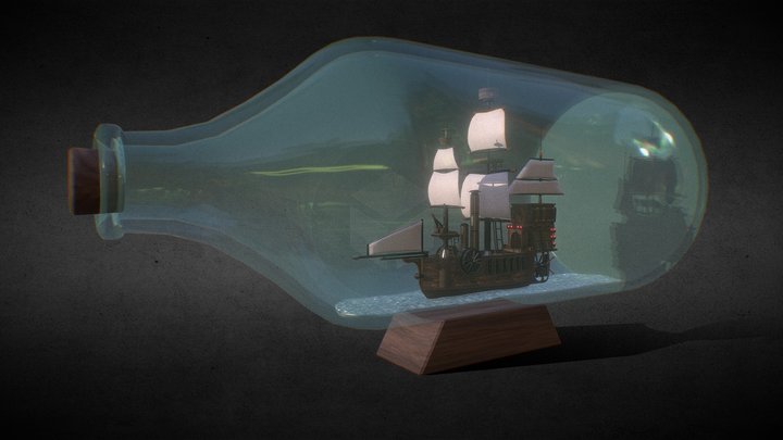 ( FREE ) Ship in a bottle