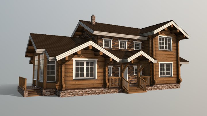 Гостевой дом АР 7 3D Model
