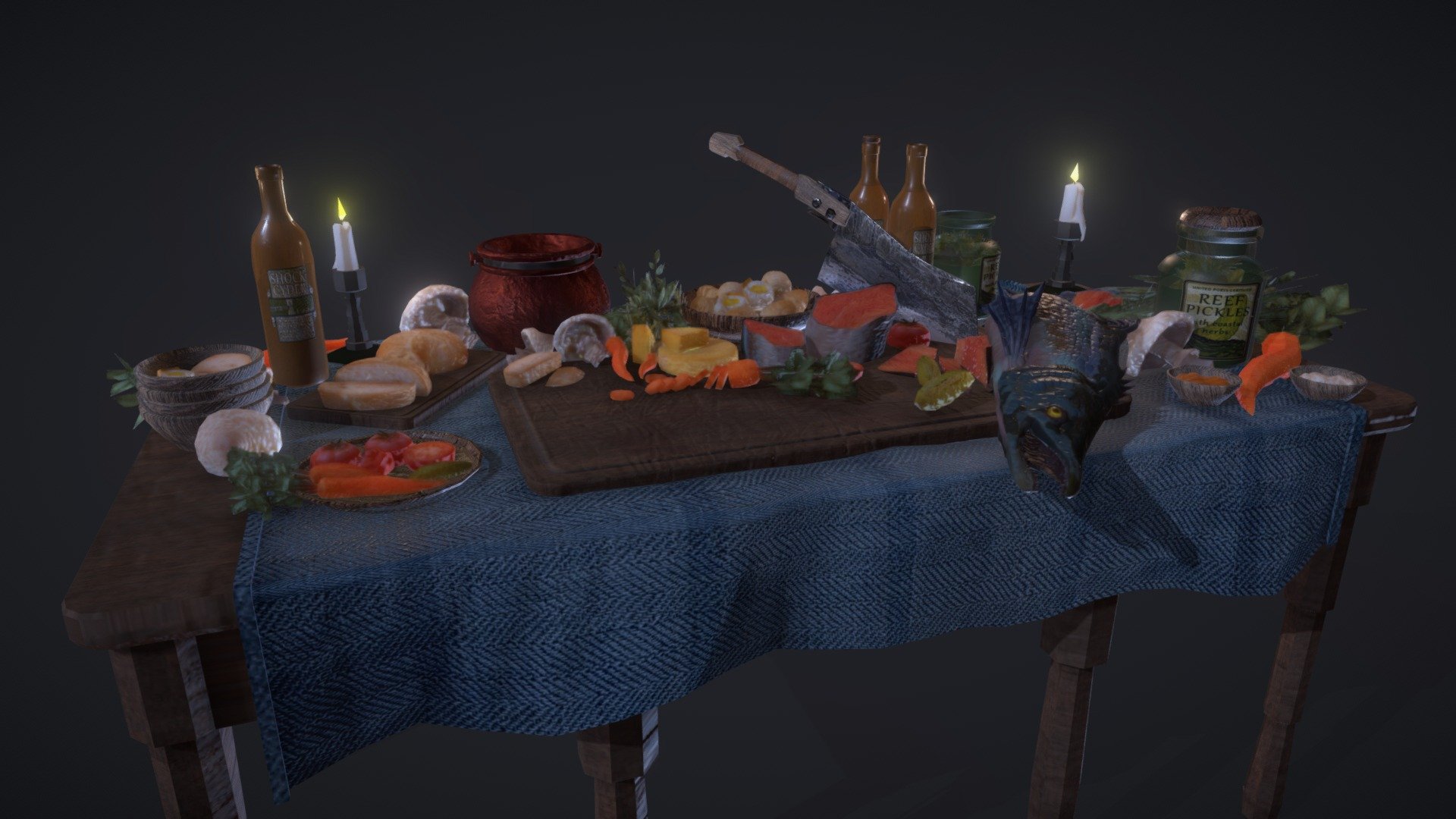 Tymon Harlender - Feasting Table - 3D model by Pracownia_Gier [efdeea8 ...