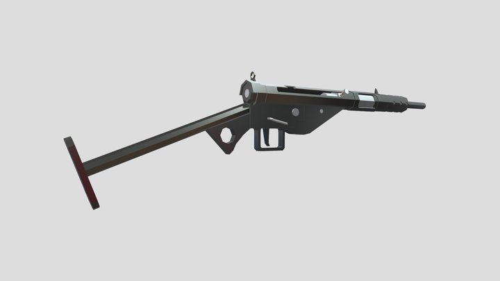 STEN - Low poly 3D Model