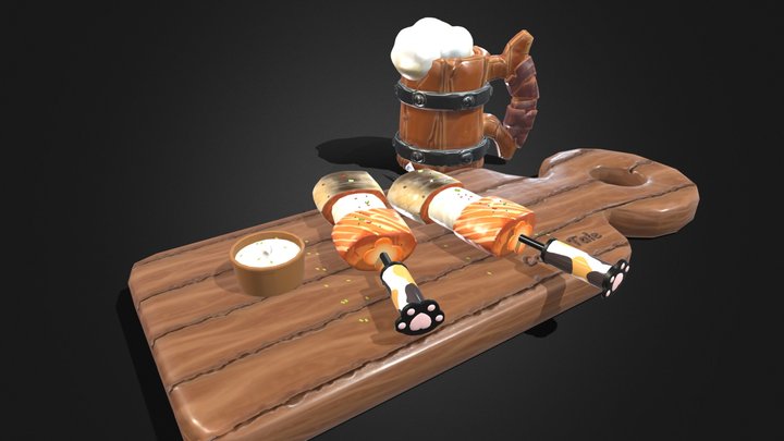 Genshin - 『Definitely Not Bar Food!』 3D Model