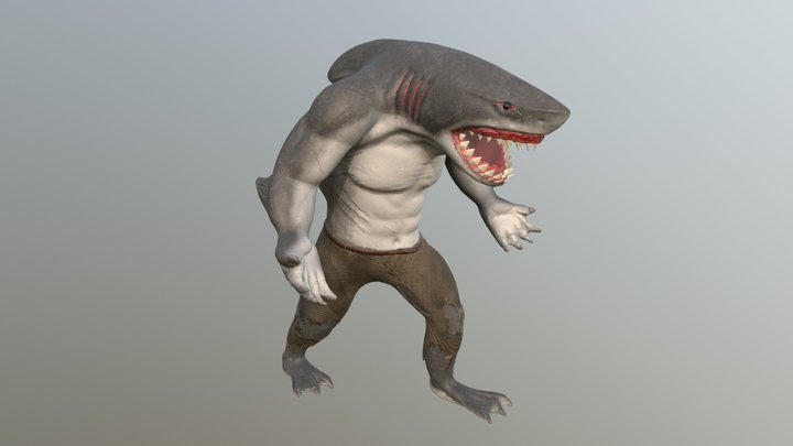 King Shark -The Flash 3D Model
