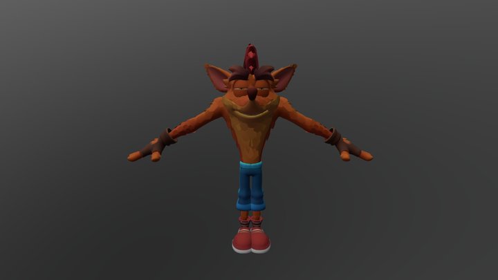Crash bandicoot 4 Moldel 2.0 rigger 3D Model