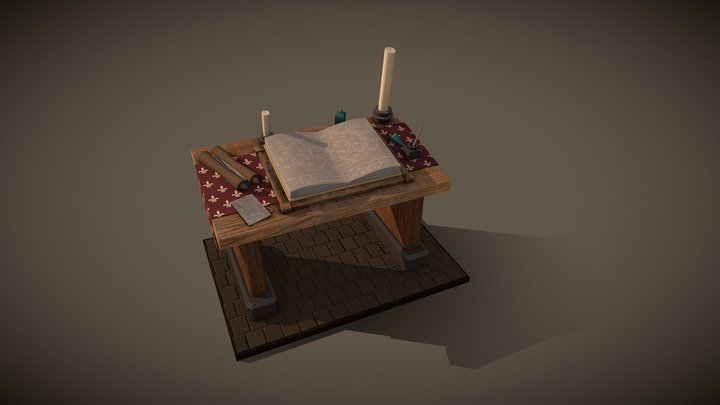 Grimoire 3D Model