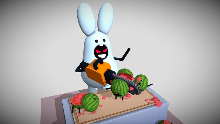 Melon Party Massacre 3D Model