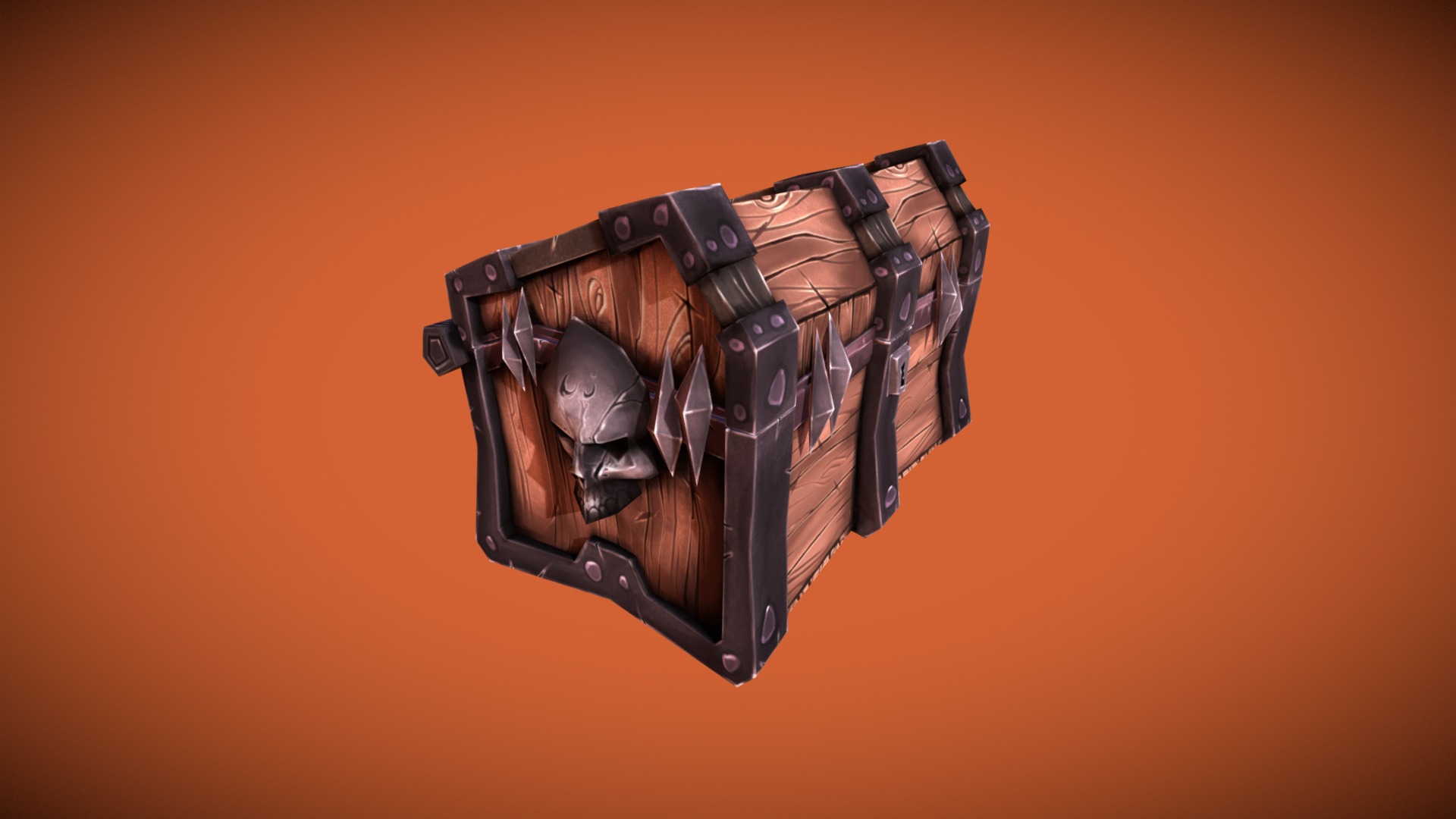 3D model Chest - This is a 3D model of the Chest. The 3D model is about a black and silver electronic device.