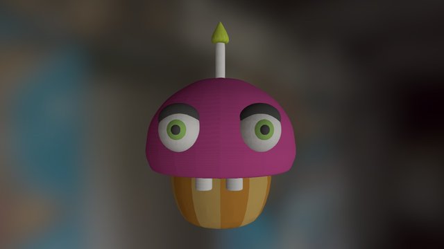 FNAF Cupcake Fan Made 3D Model