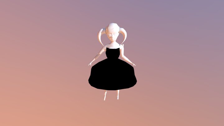 Statuette Girl 3D Model