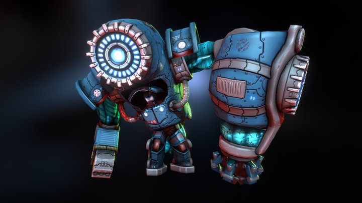 Big Scary Robot 3D Model