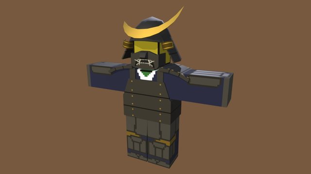 Unturned Samurai 3D Model