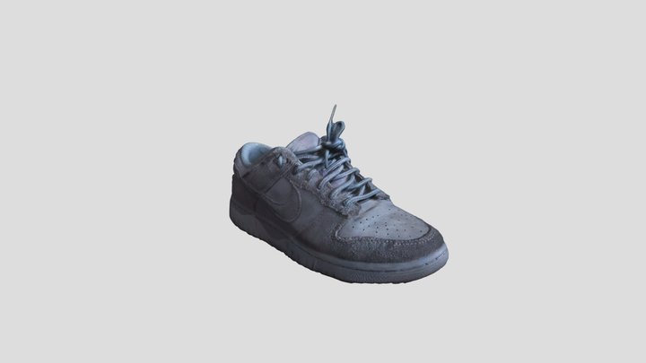 Grey Distressed Sneaker灰色做旧运动鞋OBJ格式3D模型 – Kostenloses 3D-Modell STL