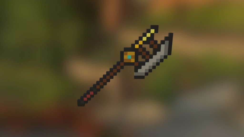 Radiant Halberd - 3D model by alexblackrocket [efe5d0e] - Sketchfab