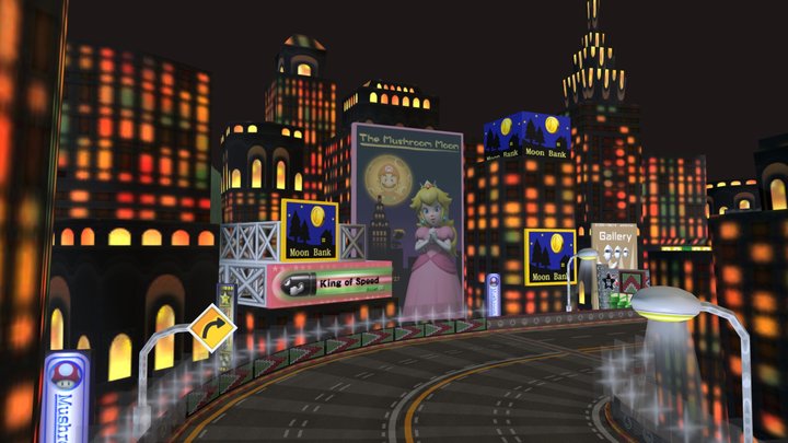 mario kart Wii - Moonview Highway