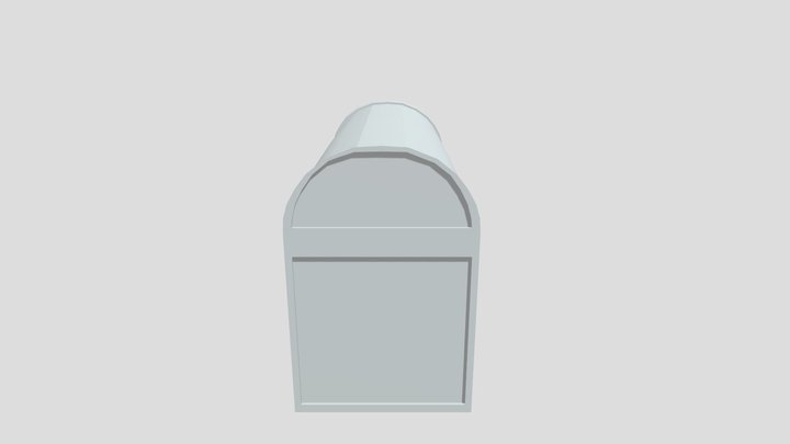 Untextured Chest 3D Model