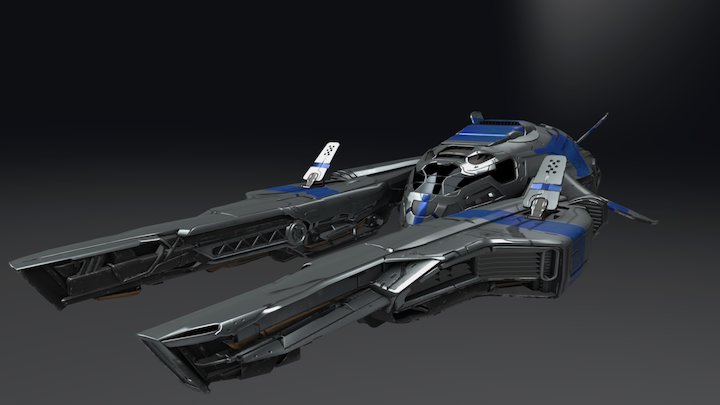 Xeikil Racing Ship 3D Model