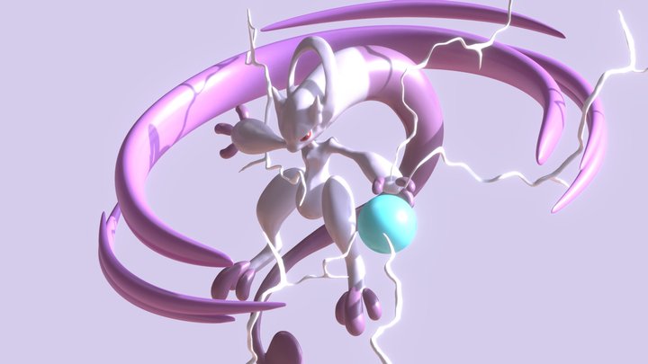 Mega Mewtwo Y 3D Model