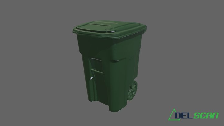 Trash Can Leo 3D Model