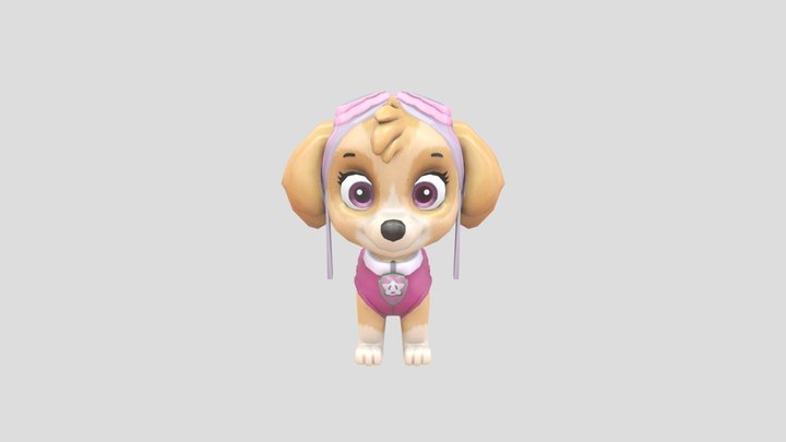 skye_paw_patrol_free 3D Model