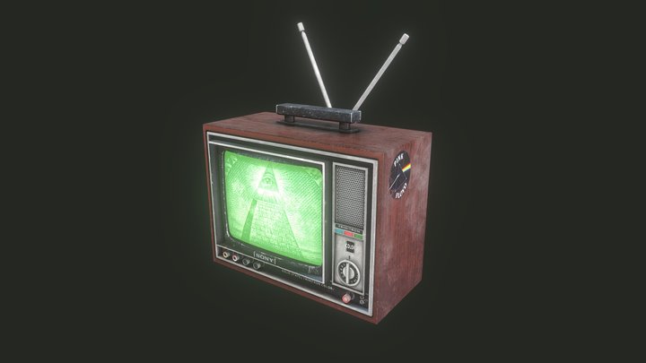 Old TV 3D Model