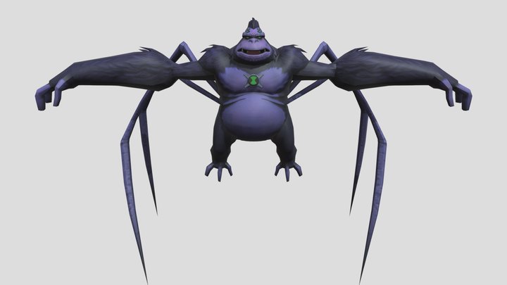 Ultimate Spider Monkey | Ben 10 Ultimate Alien 3D Model