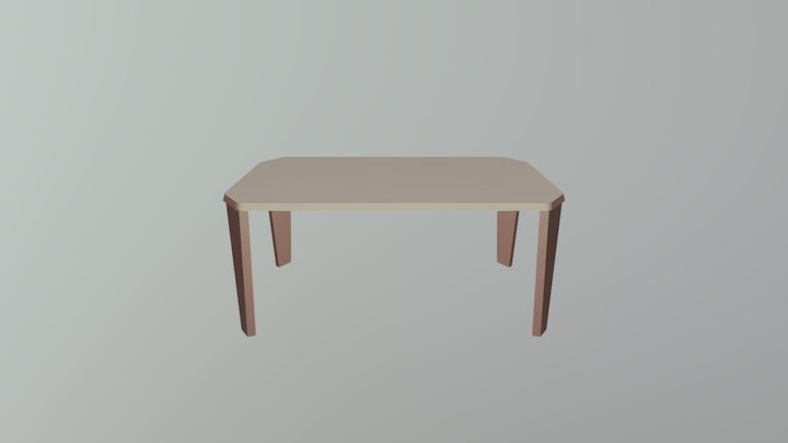 Table Combining 3D Model