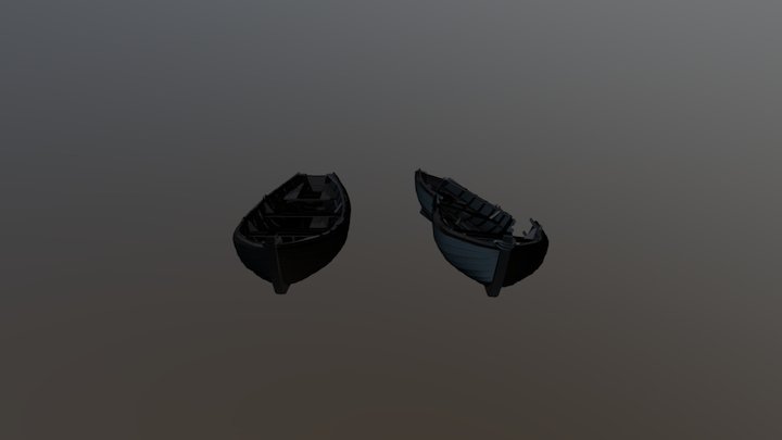 Row Boat 3D Model