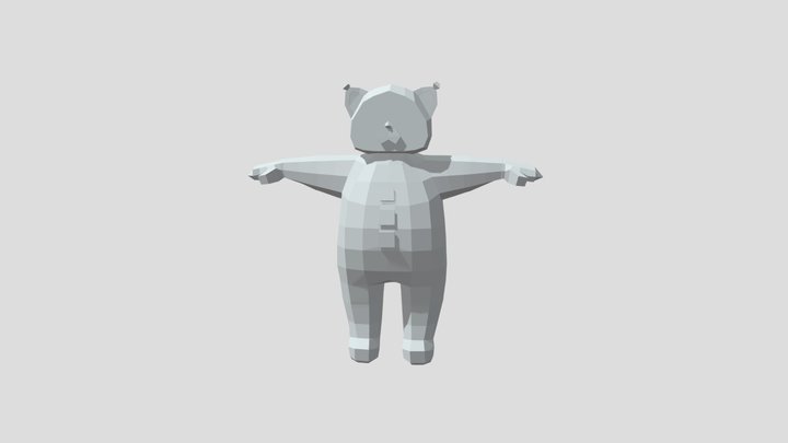 Low Poly Character 3D Model
