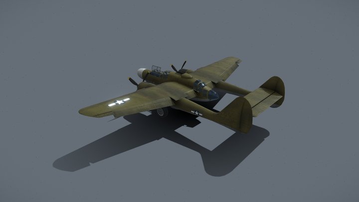 Helijah's P-61 Black Widow 3D Model