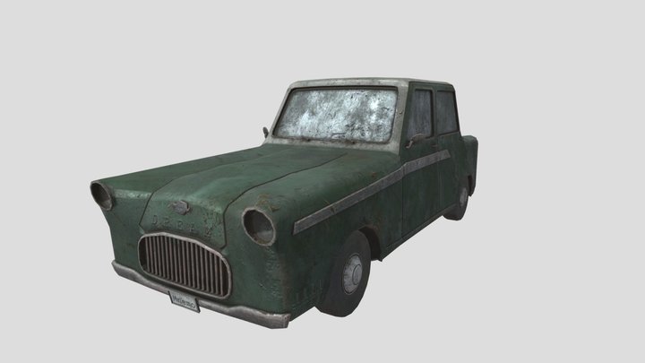 Old Worn Down Car 3D Model