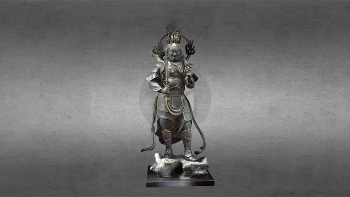 京都三十三間堂二十八部眾--No.27裟伽羅龍王 3D Model