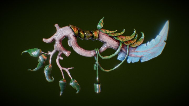 Leaf Dagger 3D Model