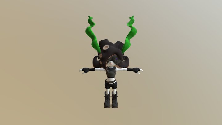 Mishi Octoling 3D Model