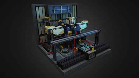 Mech Facility 0.2 3D Model