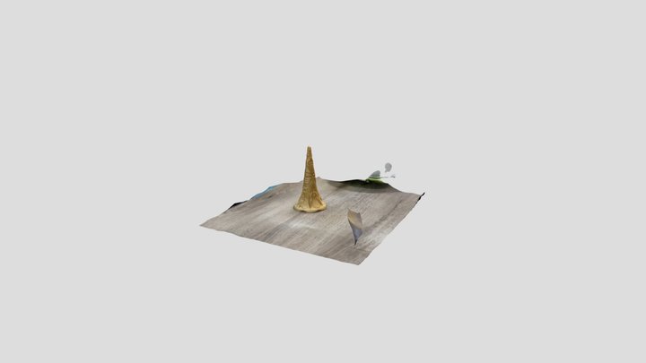 Floral Cone 3D Model