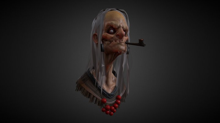 Witch from Alexander Shatohin 3D Model