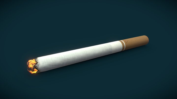 Cigarette - daily3D 3D Model